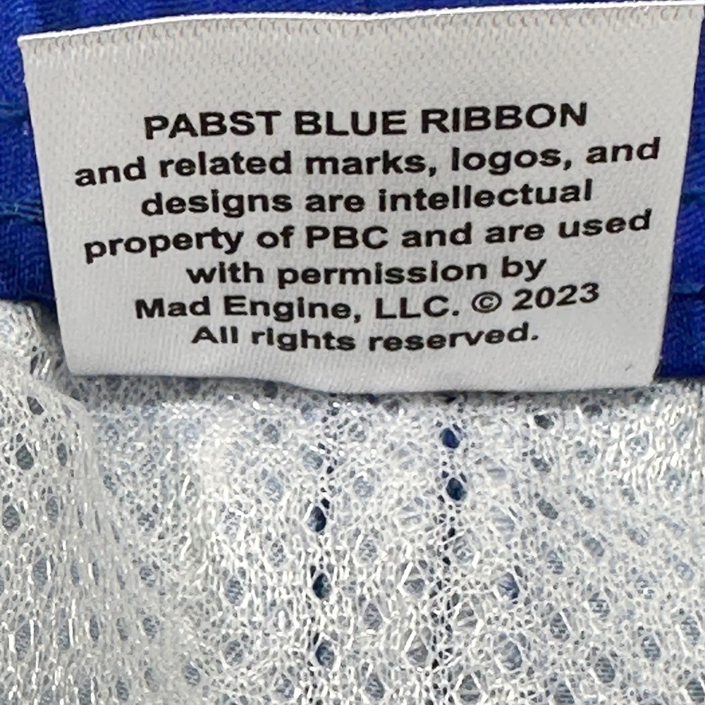 Pabst Blue Ribbon Mens Swim Trunks Red White Blue Pinstripe PBR Shorts Large NEW - Picture 6 of 10